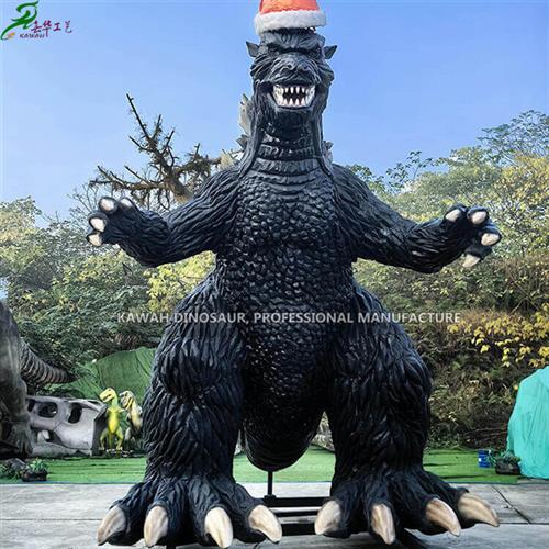 仿真怪兽来图定制自贡工厂直销哥斯拉大战金刚电影同款雕塑模型