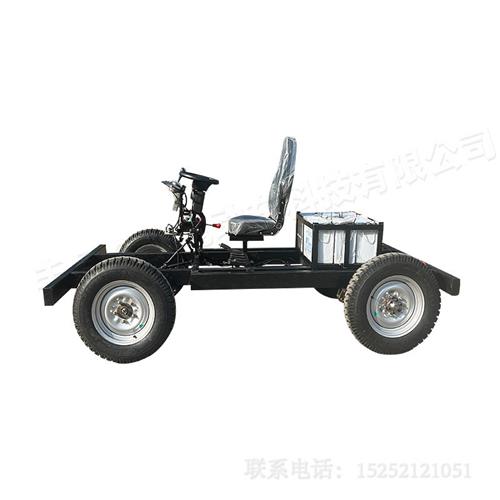 重型电动四轮车底盘大功率彩车花车巡游底盘轻便游览车车架道具车