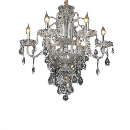 水晶吊灯欧式客厅灯美式卧室餐厅蜡烛灯具简欧别墅服装店灯饰