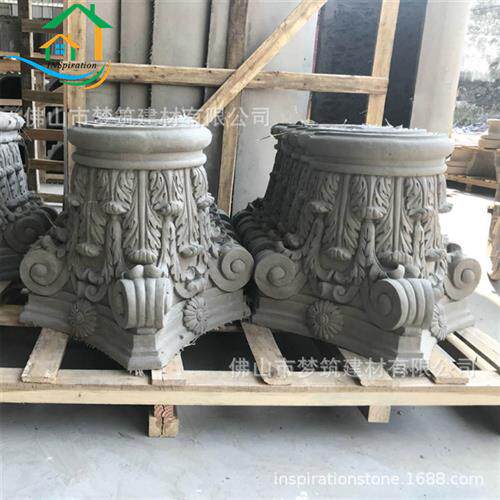 建筑师推荐人造砂岩罗马柱定制预制水泥定制造型柱子构件