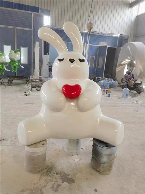 定制玻璃钢卡通雕塑人物IP彩绘吉祥物公仔商业美陈门头装饰大摆件