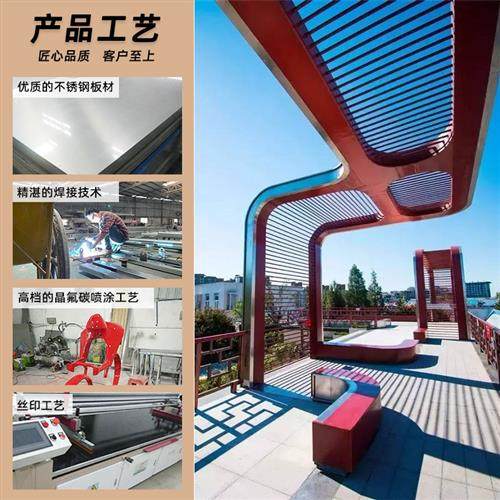 不锈钢廊架别墅庭院遮阳防晒走廊不锈钢廊架厂家田园户外