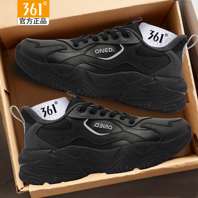 361鞋子女款皮面运动鞋新款女鞋