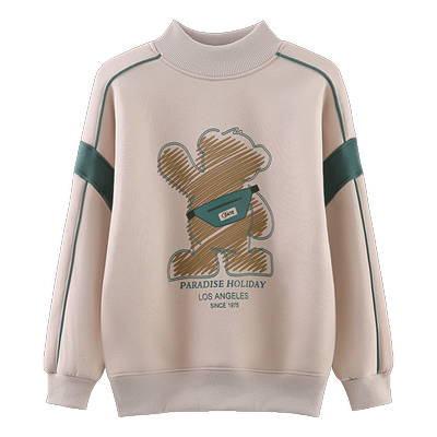 男童加绒卫衣2025新款秋冬一体绒