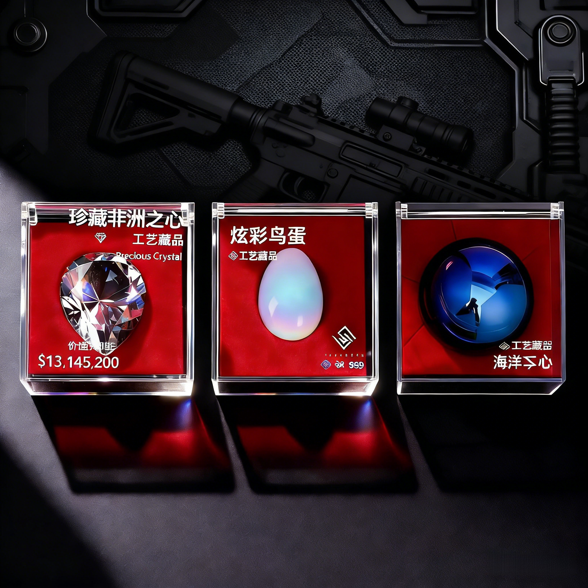 非洲之心星海洋之泪模型三角洲行动周边水晶收藏品礼物摆件道玩具图片