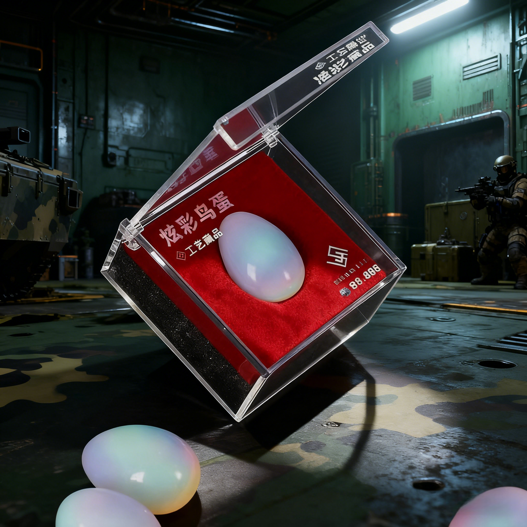 三角洲行动游戏官方周边炫彩鸟蛋水晶非洲海洋之泪心收藏模型礼物