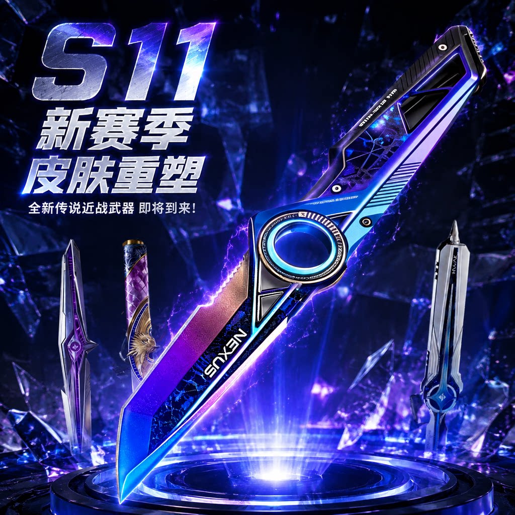 重塑三角洲行动S11刀皮周边暗星北极星套装未开刃合金模型男玩具图片