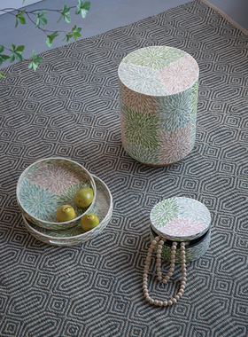 欧式贝壳装饰摆件托盘墩子首饰盒