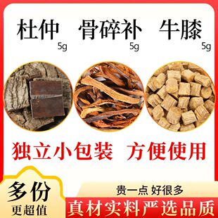 杜仲骨碎补牛膝各5克g组合中药材泡水的功效与作用茶杜中牛漆和加