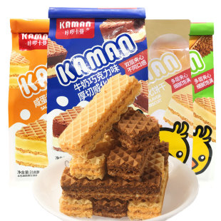 【临期】咔啰卡曼牛奶巧克力威化饼干蛋黄榴莲夹心饼26年5月到期