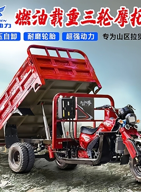 宗申动力三轮摩托车汽油五轮摩托车货运自卸燃油载重王农用家用车
