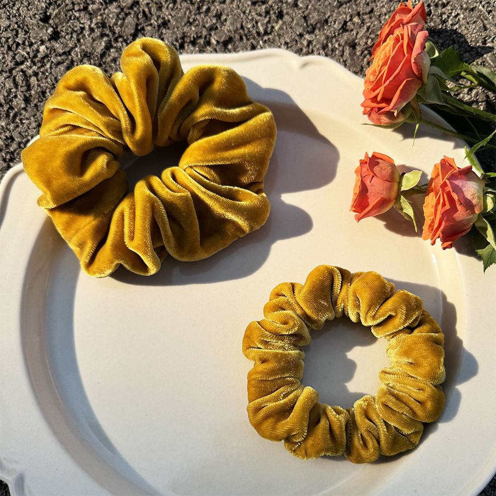 真丝丝绒桑蚕丝大肠发圈