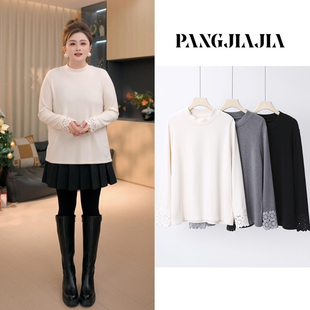 女装 红袖 添香镂空长袖 冬季 胖妹妹mm大码 打底衫 上衣 胖佳佳