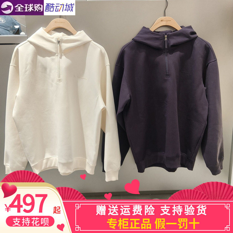 CHAMPION冠军26秋冬户外休闲男女套头连帽长袖外套卫衣U6DSWSU166