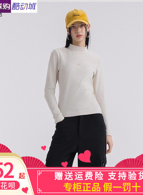 CAT卡特25春夏款女士户外美式修身半高领无帽长袖T恤CO1TSW1W641