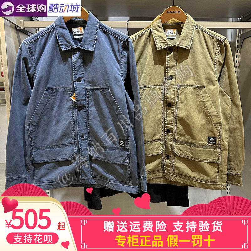 正品Timberland添柏岚2024男装冬款运动休闲长袖衬衫外套A44SB