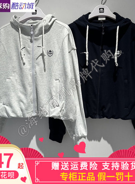 卡帕Kappa26夏款女子棉质针织开衫运动休闲上衣K0G42MK05A/AK05A