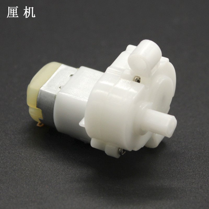 白色齿轮箱130减速电机 3V 6V方轴正反转慢速马达DIY玩具电动机