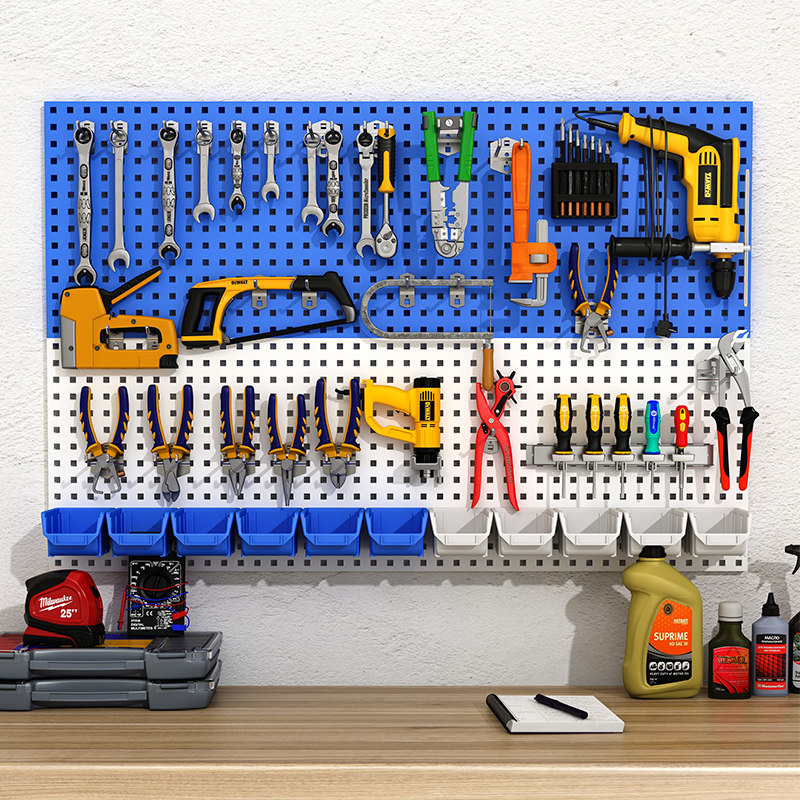 厨事优方孔洞洞板置物架五金工具挂板多功能金属收纳挂钩展示架墙