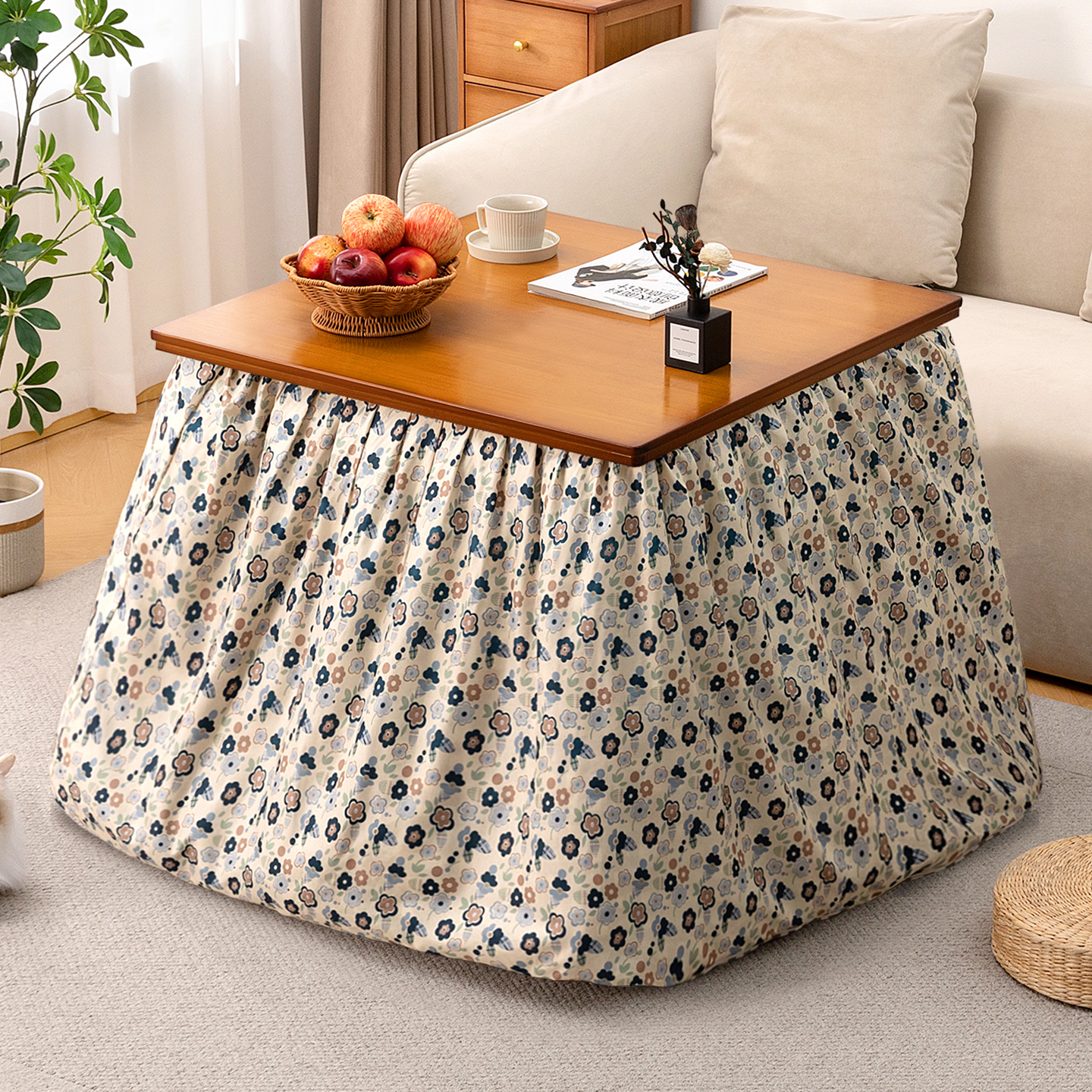 烤火桌子家用可折叠冬季取暖