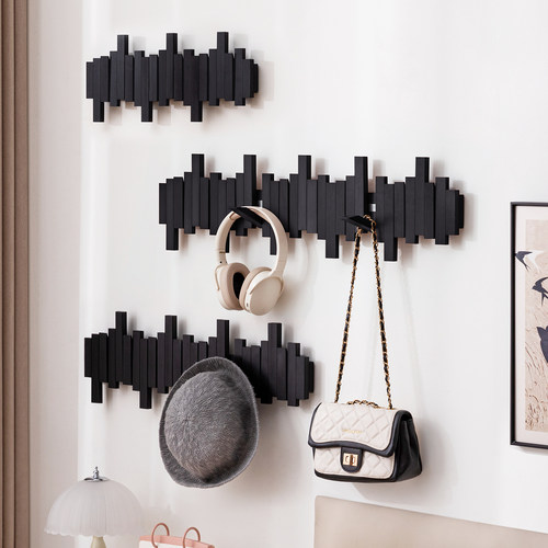 钢琴键挂衣架墙上壁挂衣钩卧室