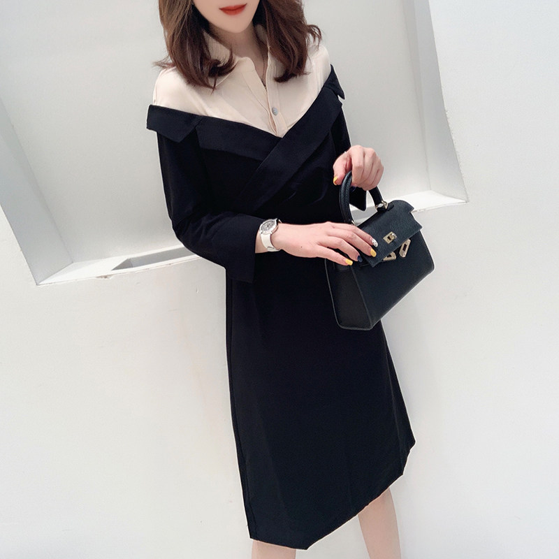 欧货潮气质裙子时尚宽松显瘦连衣裙欧洲站2020秋季女装新款欧货潮