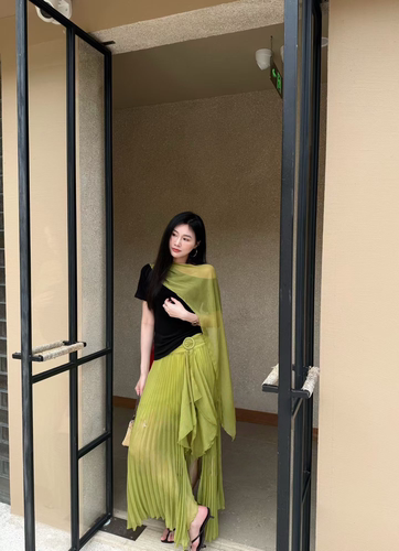 醋酸抗皱弹力显瘦小衫上衣短袖