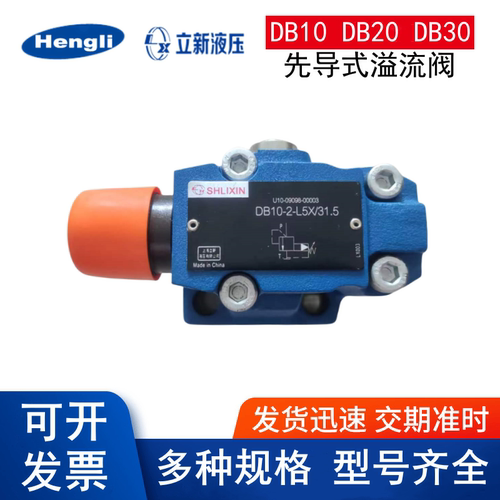 恒立上海立新先导式溢流阀DB10-1-L5X/20电磁阀DB10/20/30液压阀