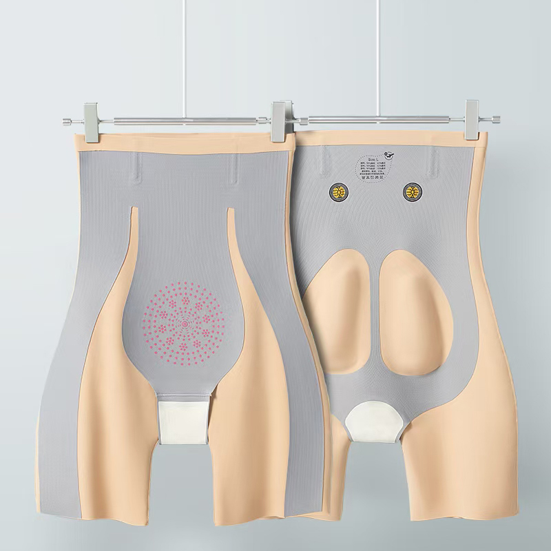 悬浮高腰平角收腹内裤女塑形束缚提臀翘臀塑身美体裤强力减小肚子