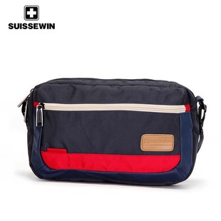 祥兴箱包SUISSEWIN小清新户外通勤休闲胸包百搭骑行登山斜挎包
