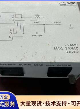 Chroma 致茂 测试器模型 A190316  具体测