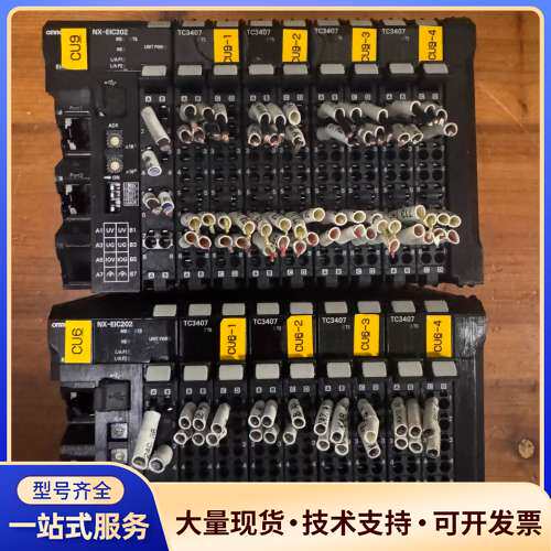 欧姆龙PLC NX-EIC202、NX-TC3407，成色漂