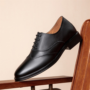 意中飞国标双人舞交谊拉丁真皮跳舞鞋软底成人摩登男士广场舞蹈鞋