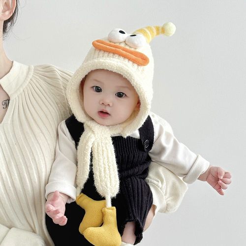 秋冬男女宝宝超萌加厚保暖护耳帽