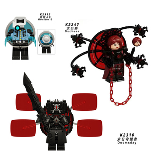 末日守望者监控人大音响人女公爵泰坦马桶人男孩拼装积木人仔玩具