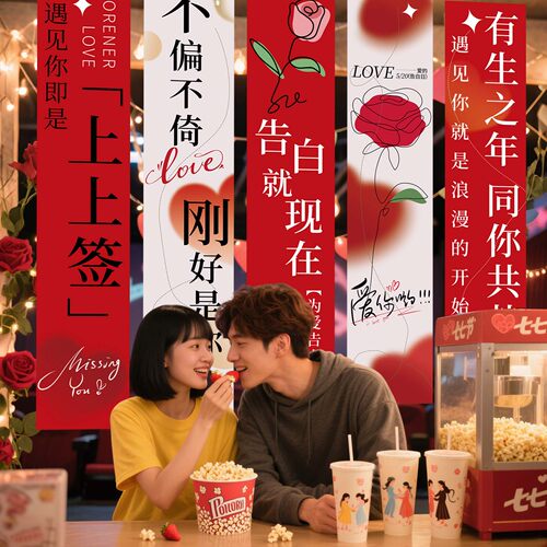 520店铺氛围布置背景橱窗挂布