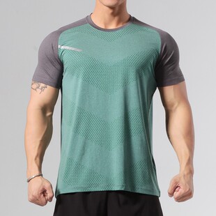 运动速干短袖男跑步健身房训练服T恤吸汗透气篮球宽松大码上衣夏