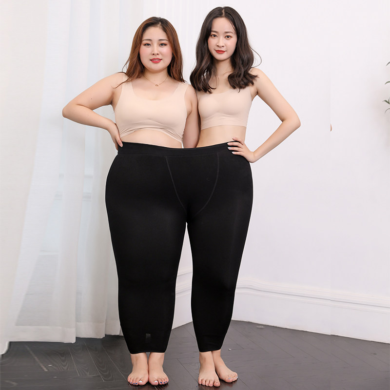 妈妈穿加肥加大女加厚肤色保暖裤