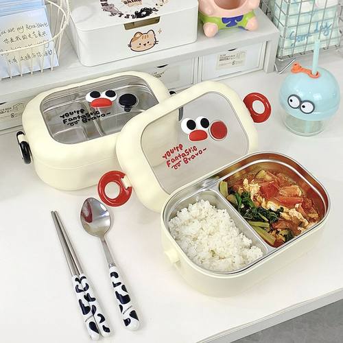 呆萌可爱糖豆泡面碗带盖家用便携袋大容量学生上班专用手柄吃饭碗