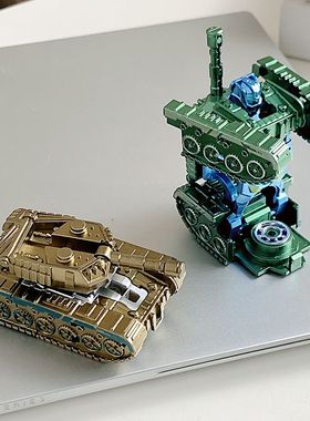 机械指尖变形坦克机器人陀螺两形态指尖陀螺玩具旋转解压儿童玩具