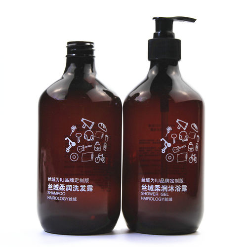 500ml洗发水瓶 乳液分装瓶免水洗手液瓶 300ml洗手液瓶子定制名称