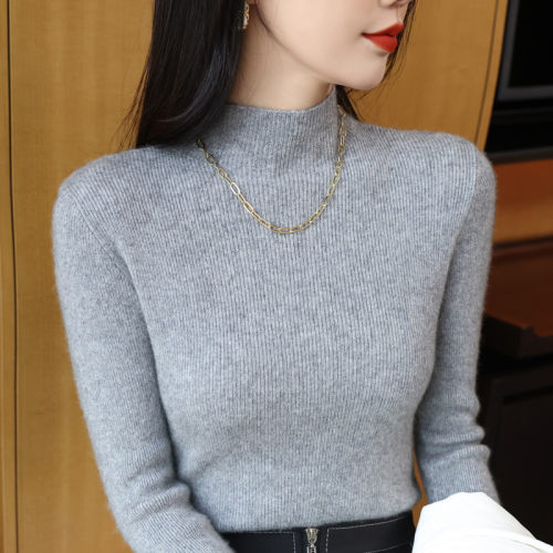 不起球修身显瘦新款毛衣女秋冬