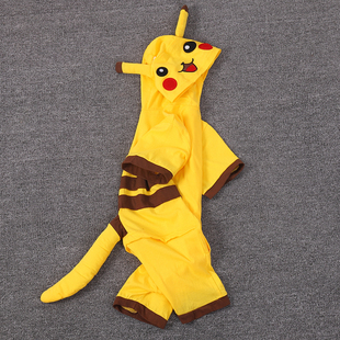 宝可梦皮卡丘玩偶服装幼儿园角色扮演服装儿童表演动物服装连体夏