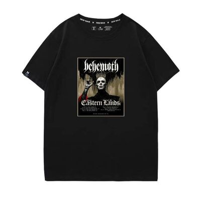 2026波兰黑金巨兽behemoth大陆巡演周边短袖T恤波兰金属乐队半袖