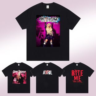T恤上衣服应援粉丝周边穿搭 艾薇儿2025演唱会短袖 avril lavigne