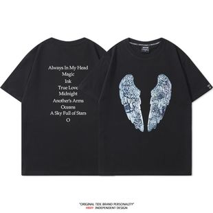 Coldplay酷玩乐队Ghost Stories专辑印花T恤短袖圆领休闲纯棉上衣
