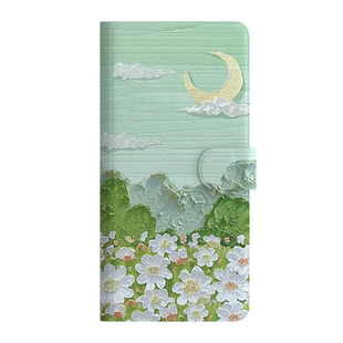 翻盖皮套适用一加ACE2pro手机壳油画风ace2v保护套女一加11软壳OnePlus9RT花朵8t外壳7T/6/5/一加9/8pro/竞速