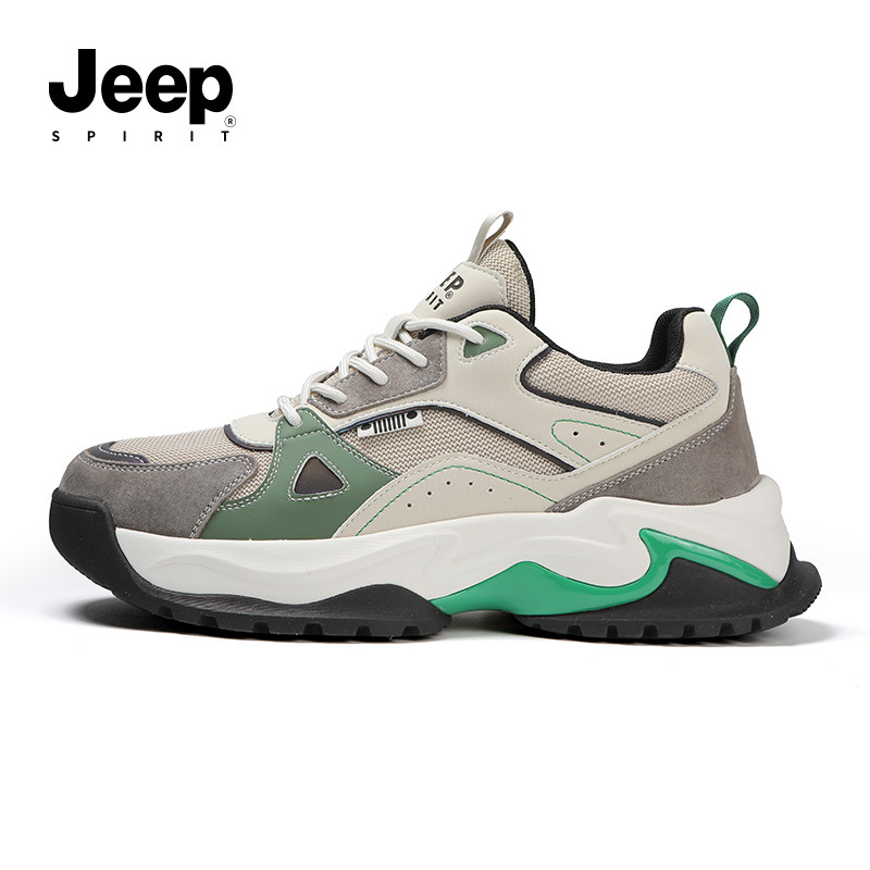 jeepspirit吉普男鞋网面鞋男款2026春季户外老爹鞋休闲百搭运动鞋,流行男鞋,老爹鞋,淘宝优惠券,粉丝福利购,淘宝优惠卷