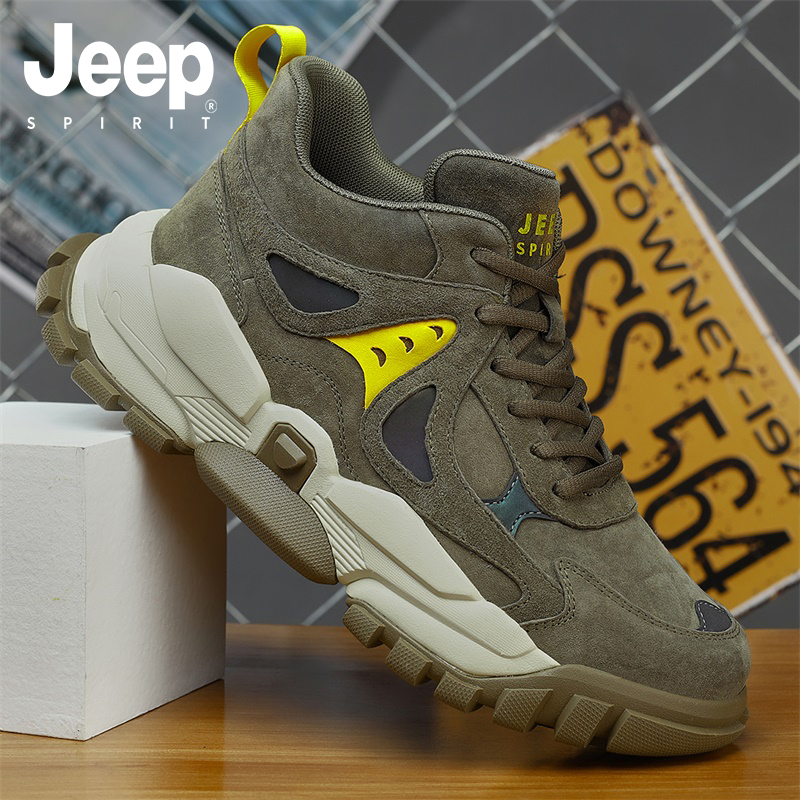 jeepspirit吉普男鞋休闲增高鞋男