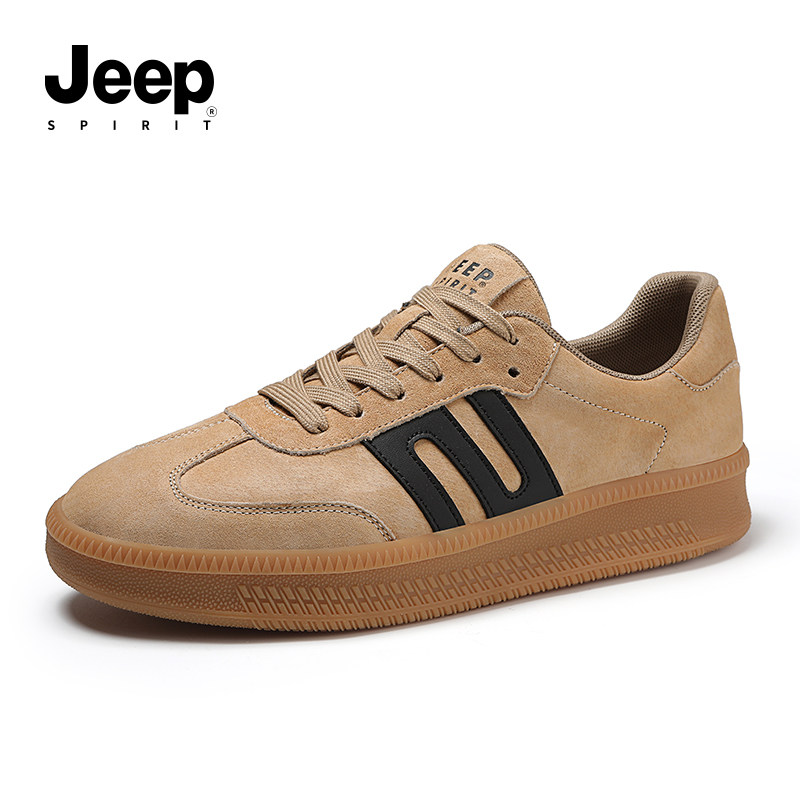 jeepspirit吉普男鞋德训鞋男2026春季新款复古板鞋男款休闲运动鞋,流行男鞋,休闲板鞋,淘宝优惠券,粉丝福利购,淘宝优惠卷